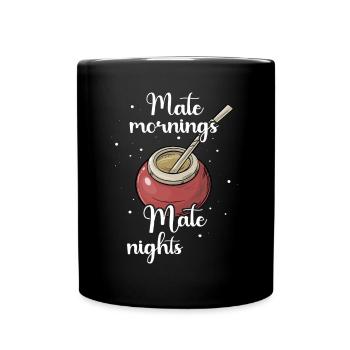 Yerba mate tea - Full Colour Mug - black - Front