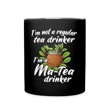 Yerba mate tea - Full Colour Mug - black - Front