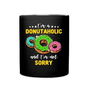 Doughnut Love Donuts - Tasse einfarbig - Schwarz - Vorne