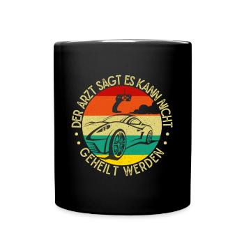 Slot Car Racing Es Kann Nicht Geheilt Werden - Tasse einfarbig - Schwarz - Vorne