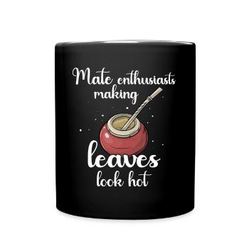 Yerba mate tea - Full Colour Mug - black - Front