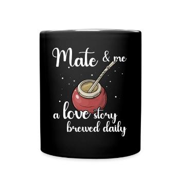Yerba mate Bombilla - Full Colour Mug - black - Front