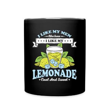 Lemonade Cool and Cute Husband Wife Gift - Full Colour Mug - black - Front