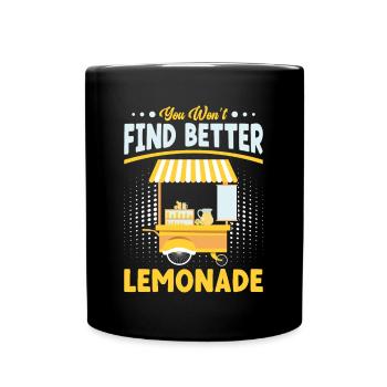 Distributeur de sodas Jus de citron Meilleure limonade - Mug uni - noir - Devant