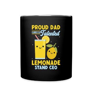 Fier papa très talentueux PDG de Lemonade Stand - Mug uni - noir - Devant