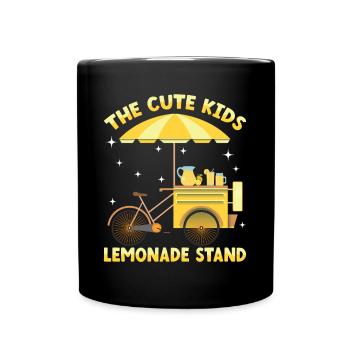 Cute Kids Lemonade Stand Lemon Juice Company - Mug uni - noir - Devant