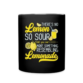 Pas de Lemon Sour ressemblant à un marchand de limonade - Mug uni - noir - Devant