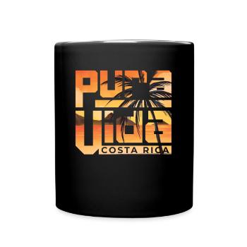 Pura Vida Costa Rica Lateinamerika Costa Ricaner - Tasse einfarbig - Schwarz - Vorne
