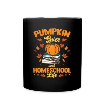 Épices à la citrouille et vie à la maison l’école à la maison - Mug uni - noir - Devant