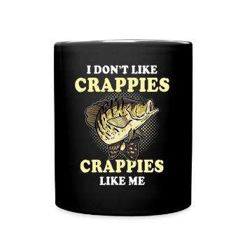 Crappie Fishing Sunfish Angler - Full Colour Mug - black - Front