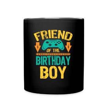 Companion Of the Birthday Boy Gaming Family gift - Full Colour Mug - black - Front