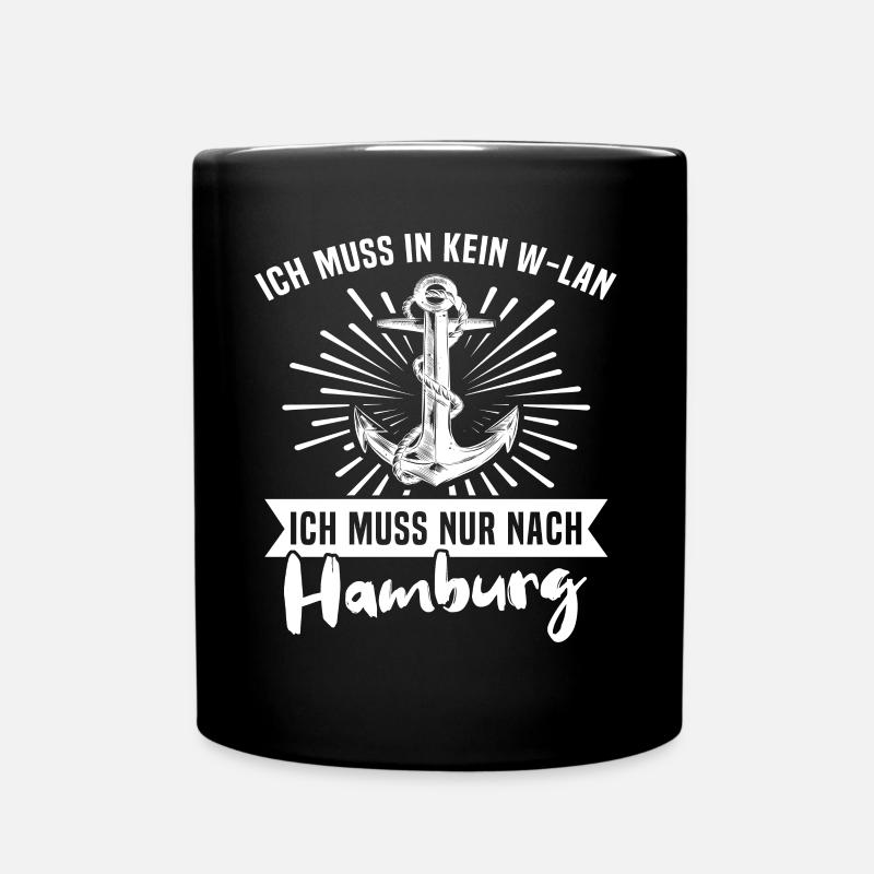 Hamburg Hamburger - Tasse einfarbig - Schwarz