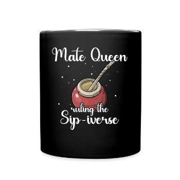 Buveur de thé Yerba mate - Mug uni - noir - Devant