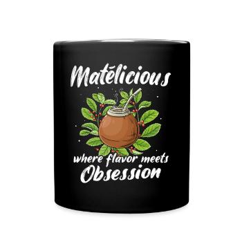 Mate Tee - Tasse einfarbig - Schwarz - Vorne