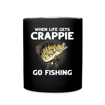 Sunfish Fishing Crappie Fishing - Full Colour Mug - black - Front