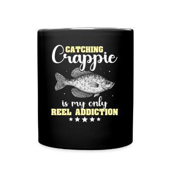 Sunfish Fishing Crappie Fishing - Full Colour Mug - black - Front