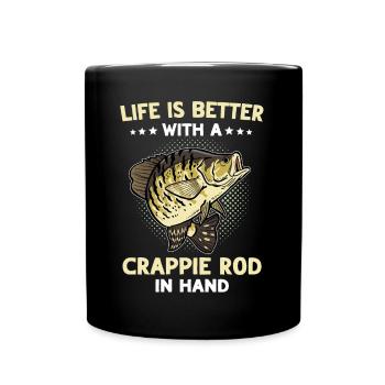 Sunfish Fishing Crappie Fishing - Full Colour Mug - black - Front