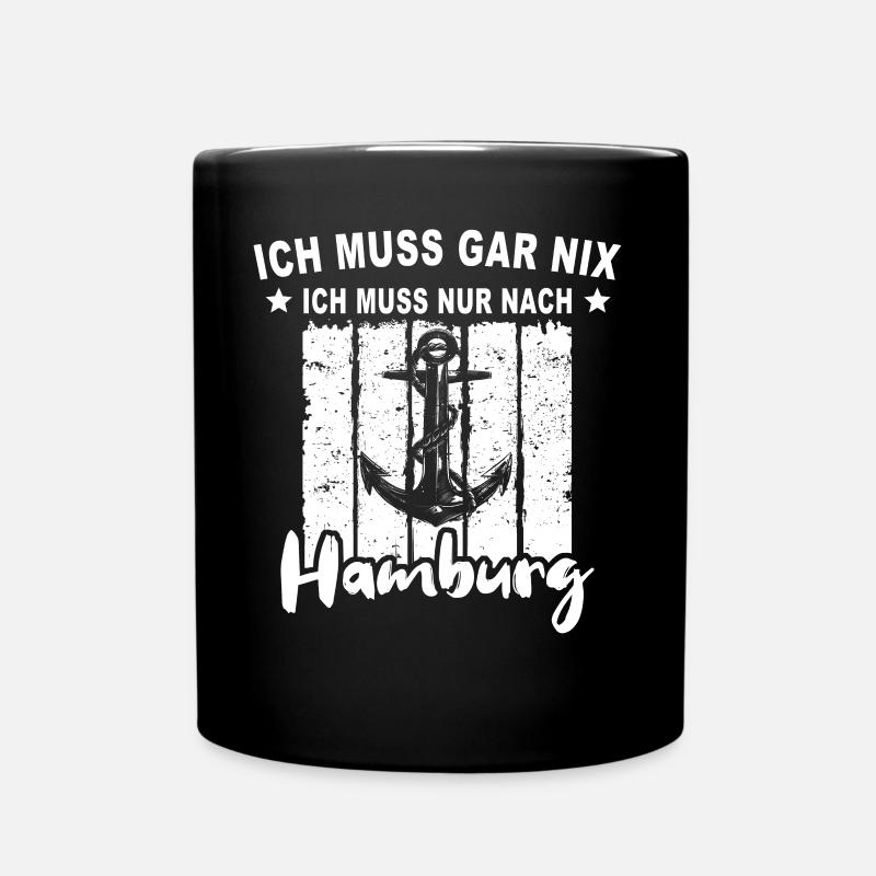 Hamburg Hamburger - Tasse einfarbig - Schwarz