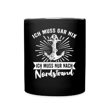 Nordstrand - Tasse einfarbig - Schwarz - Vorne