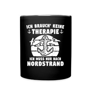 Nordstrand Sprüche - Tasse einfarbig - Schwarz - Vorne
