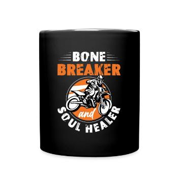 Bone Breaker et Soul Healer Motocross Gift - Mug uni - noir - Devant