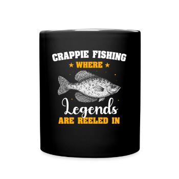 Crappie Fish - Full Colour Mug - black - Front