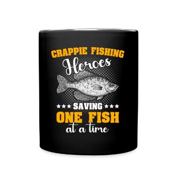 Crappie Fishing - Full Colour Mug - black - Front
