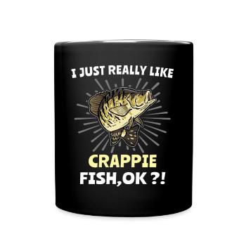 Crappie Fishing - Full Colour Mug - black - Front