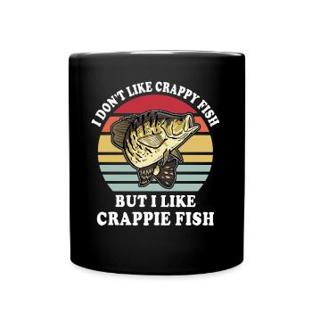 I Like Crappie Fishing - Full Colour Mug - black - Front