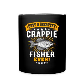 Sunbass Perch Crappie Fishing - Full Colour Mug - black - Front
