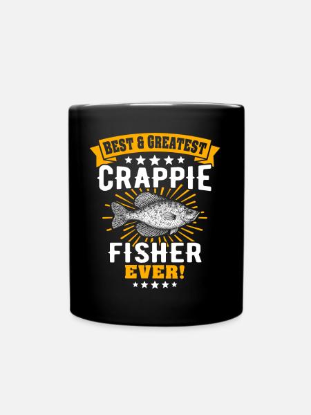 Sonnenbarsch Barsch Crappie Fishing - Tasse einfarbig - Schwarz