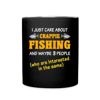 Sunbass Perch Crappie Fishing - Full Colour Mug - black - Front