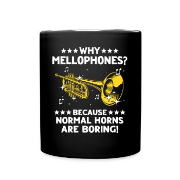 Mellophone player Mellophone - Full Colour Mug - black - Front