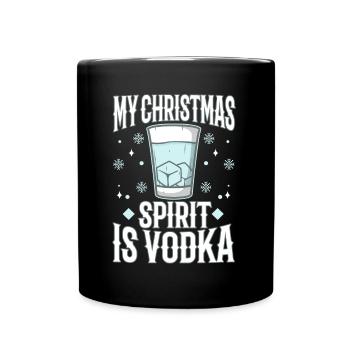 Mon de Noël est la vodka - Mug uni - noir - Devant