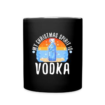 Mon de Noël est la vodka - Mug uni - noir - Devant