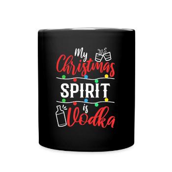 Mon de Noël est la vodka - Mug uni - noir - Devant