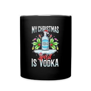 Mon de Noël est la vodka - Mug uni - noir - Devant