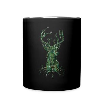 Hirschbaum - Tasse einfarbig - Schwarz - Vorne