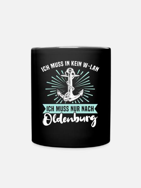 Oldenburg Sprüche - Tasse einfarbig - Schwarz