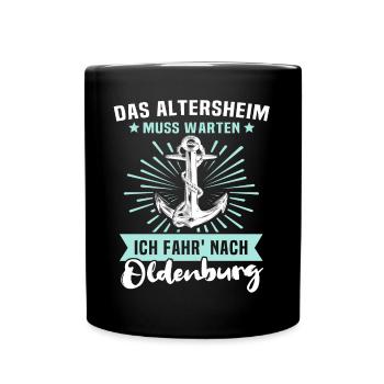 Oldenburg - Tasse einfarbig - Schwarz - Vorne
