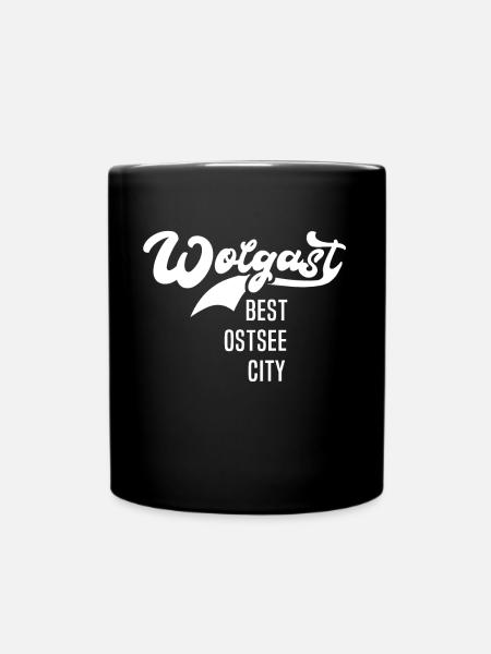 Wolgast Wolgaster - Tasse einfarbig - Schwarz