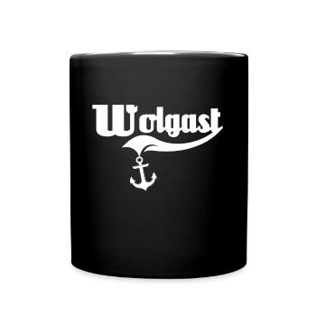 Wolgast Sprüche - Tasse einfarbig - Schwarz - Vorne