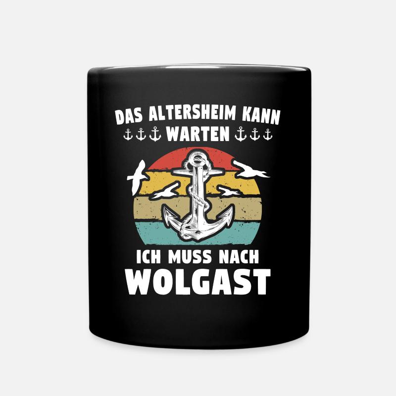 Wolgast - Tasse einfarbig - Schwarz