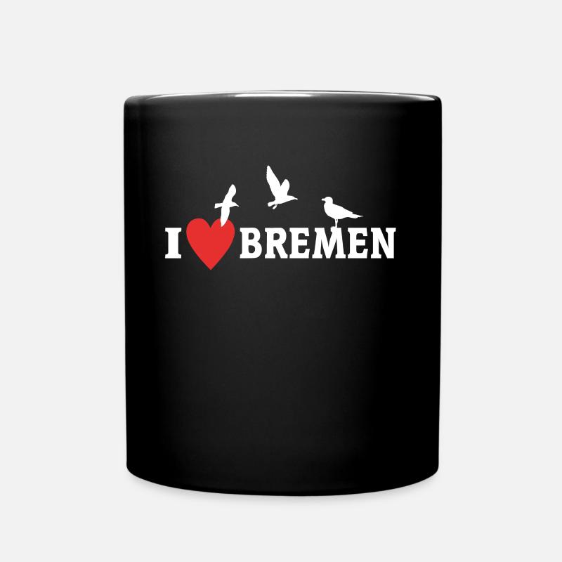 Ich Liebe Bremen - Tasse einfarbig - Schwarz