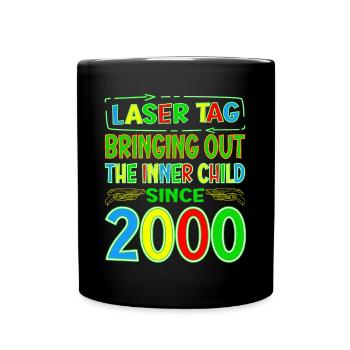Laser Tag faisant ressortir l’enfant intérieur des années - Mug uni - noir - Devant