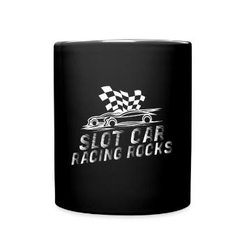 Slot Car Racing Rocks Racing Gift - Tasse einfarbig - Schwarz - Vorne