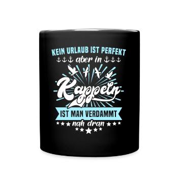 Kappeln - Tasse einfarbig - Schwarz - Vorne
