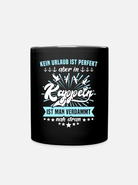 Kappeln - Tasse einfarbig - Schwarz