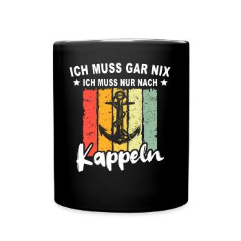 Kappeln - Tasse einfarbig - Schwarz - Vorne