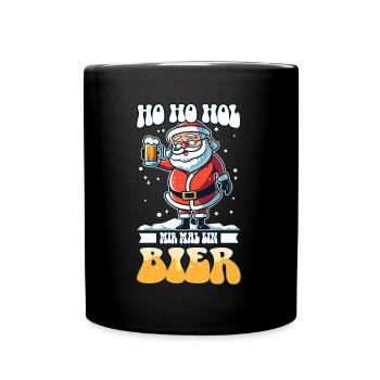Ho Ho Hol mir mal ein Kaffee - Tasse einfarbig - Schwarz - Vorne